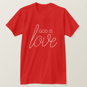 T-shirt Dieu est amour chrétien moderne