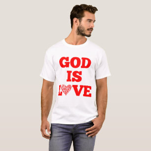 T-shirt Dieu est amour Citation de la Bible Unisex