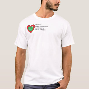 T-shirt Dieu est amour. Je plaît au SEIGNEUR DIEU JÉSUS CH