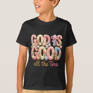 T-shirt Dieu Est Bon Tout Le Temps Jésus Lapin De Pâques C