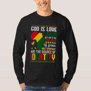 T-shirt Dieu est l'amour que j'ai dit mais l'art est la po