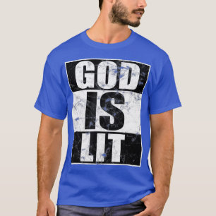T-shirt Dieu Est Lit Cool Christian Drôle Cadeaux Hommes