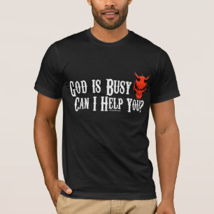 T-shirt Dieu est obscurité occupée