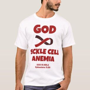 T-shirt DIEU EST PLUS GRAND QUE CELLULE SICKLE ANEMIA Chri