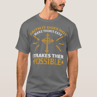 T-shirt Dieu est pour les femmes et les hommesJésus chréti