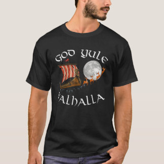 T-shirt Dieu J l Bon Yule Noël Viking Bateau Avec Reind