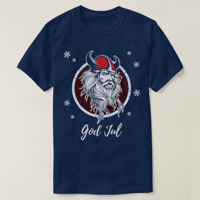 T-shirt Dieu Joyeux Noël Norvège Suède Vive Noël (Design devant)