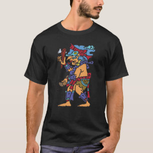 T-shirt Dieu maya de pluie coloré