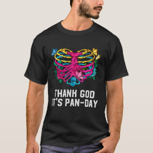 T-shirt Dieu merci, c'est Pan Day Pansexuel LGBTQ Nonbinai