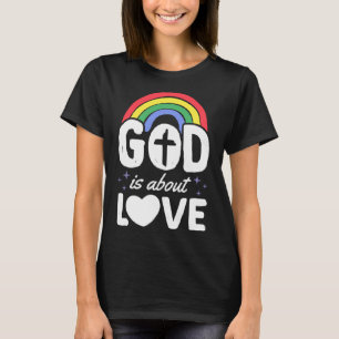 T-shirt Dieu parle d'amour Gay pride chrétien Bohemian Rai