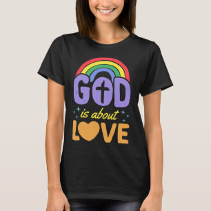 T-shirt Dieu parle d'amour Gay pride chrétien Bohemian Rai