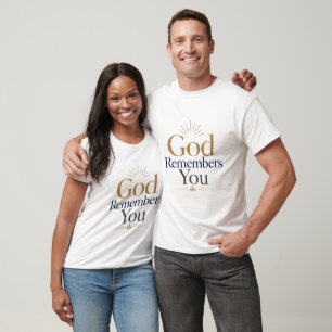 T-shirt Dieu se souvient de vous Encouragement quotidien c