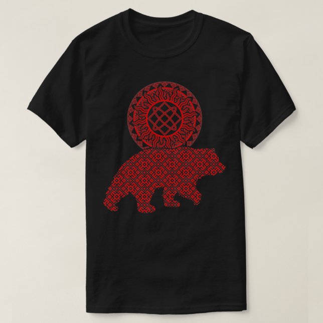 T-shirt Dieu slave Motif païen Lada Deity Symbole avec Be (Design devant)