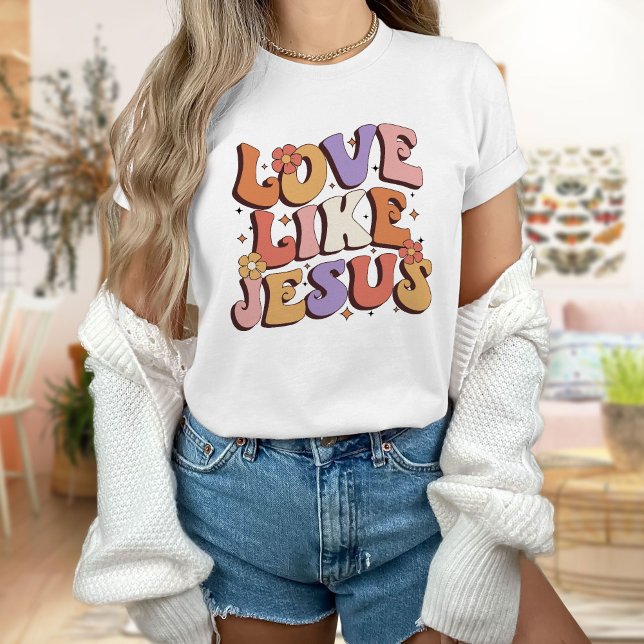 T-shirt Dieu Tee, Chemise Disciple, Aimer Comme Jésus (Créateur téléchargé)
