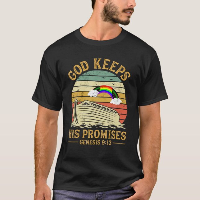 T-shirt Dieu tient ses promesses Arche Arc Arc Arc Arc Arc (Devant)