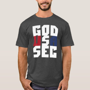 T-shirt Dieu, USA, SEC