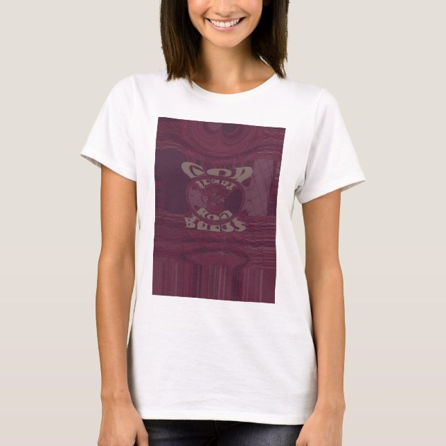 T-shirt Dieu vous bénisse Giraffes Art Imprimer/Design (Devant)