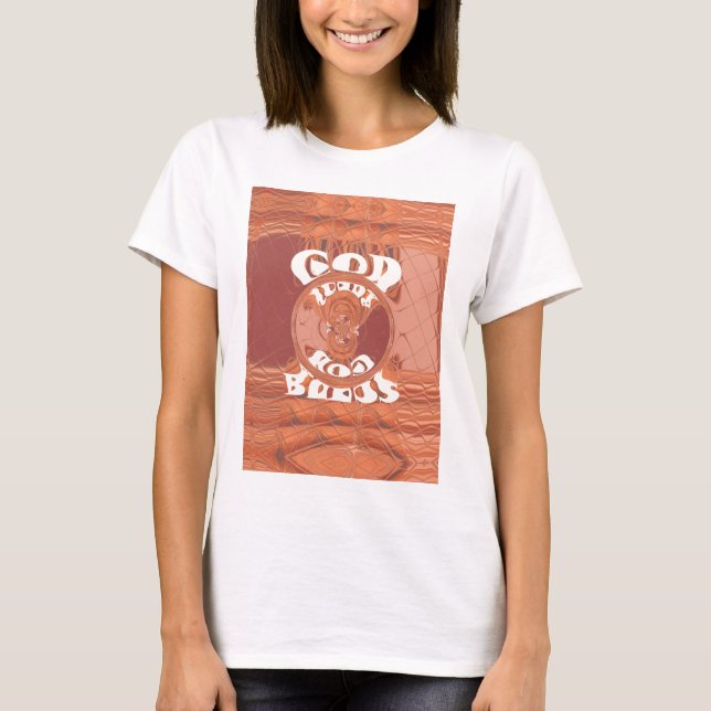 T-shirt Dieu vous bénisse - Impression spirituelle inspiré (Devant)