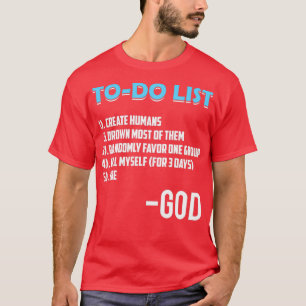 T-shirt Dieux athées à faire Liste