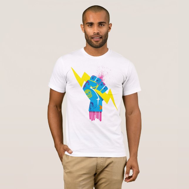 T-shirt Dieux de code barre (Devant entier)