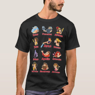 T-shirt Dieux Éducatifs Et Déesses Du Grec Ancien Mon