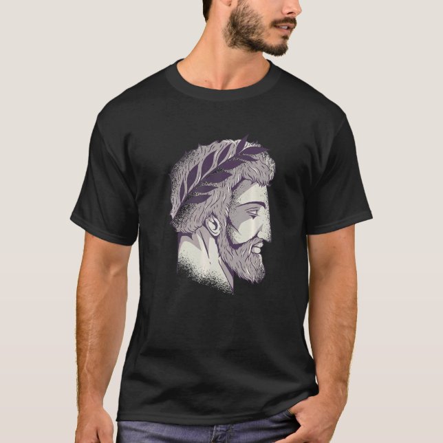T-shirt Dieux grecs antiques Mont Olympe Chef romain Dieu (Devant)