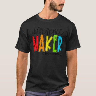 T-shirt Difference Maker Teacher Back To School First Day