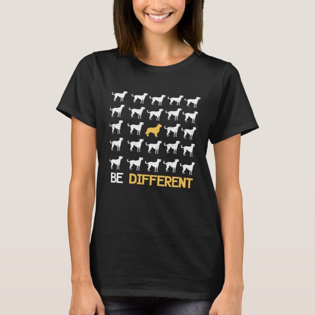 T-shirt Different Golden Retriever  Dog Holder (Devant)