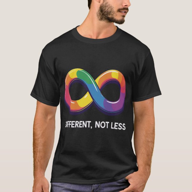 T-shirt Différent - Infini Sensibilisation sur l'autisme (Devant)