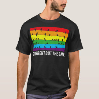 T-shirt Différent Mais La Même Égalité LGBT Pride Gay Les