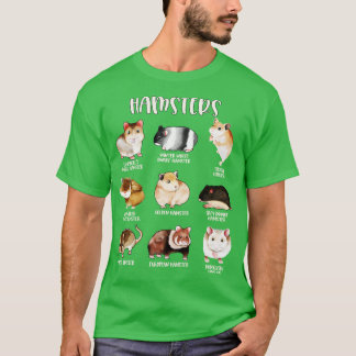 T-shirt Différentes espèces de hamsters