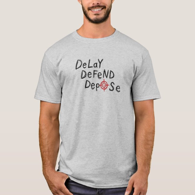 T-shirt Différer Défendre Destituer (Devant)