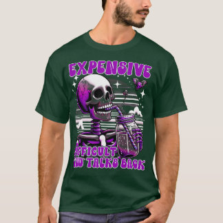 T-shirt Difficulté Coûteuse Et Discussions Retour Squelett