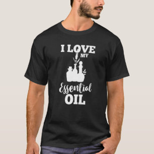 T-shirt Diffuseur d'huile d'aromathérapie J'aime mon huile
