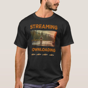 T-shirt Diffusion en continu et téléchargement Pêche à la