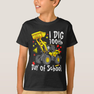 T-shirt Dig 100E Jour De L'École D'Excavateur De Digger Da