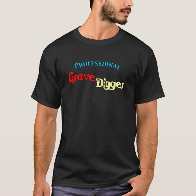 T-shirt Digger à gravier professionnel (Devant)