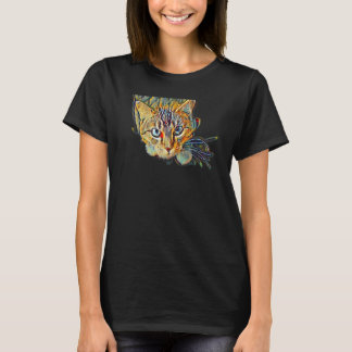 T-shirt Digital Abstract Painting Of A Cat 10