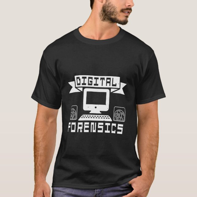 T-shirt digital forensic (Devant)
