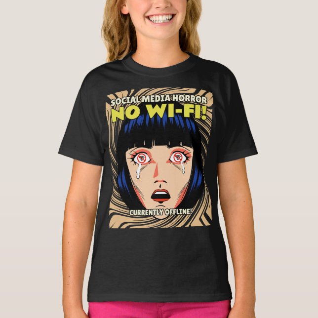 T-shirt Digital Horror Tale - Social Media (Devant)