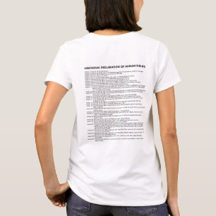 T-shirt Dignité/déclaration universelle des droits de