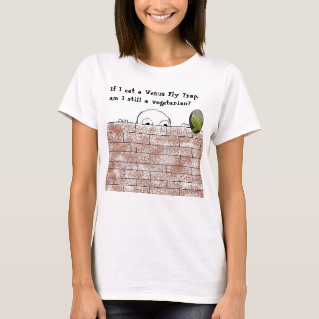 T-shirt Dilemme végétarien - chemise (Devant)