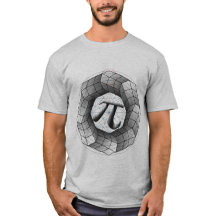 T-shirt d'illusion mathématique optique Pi - Parfa