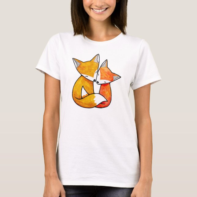 T-shirt d'illustration d'amour de région boisée de (Devant)