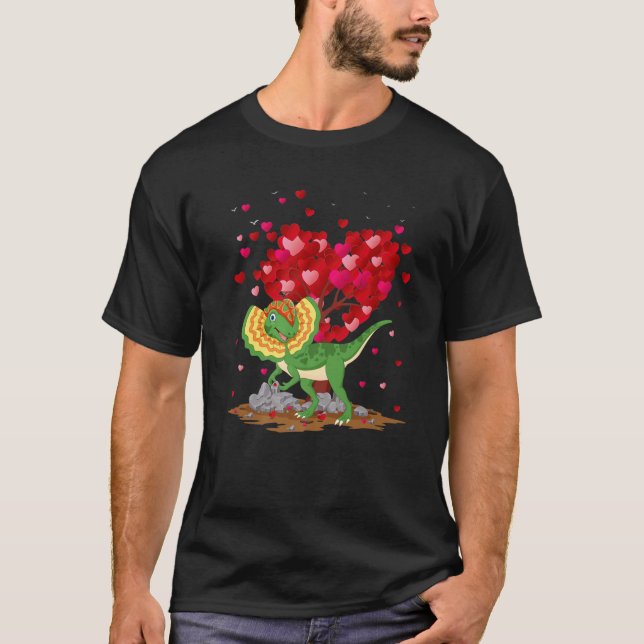 T-shirt Dilophosaurus Dinosaure Lover Dilophosaurus Valent (Devant)