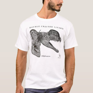 T-shirt Dilophosaurus Gregory Paul de chemise de dinosaure