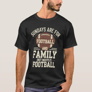 T-shirt dimanche famille et football
