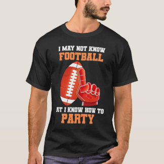 T-shirt Dimanche Fan Gants De Football Américain Dimanche