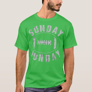 T-shirt Dimanche Funday Jour Vintage Fun Jour Sports Desig