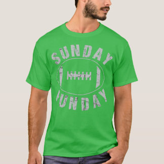 T-shirt Dimanche Funday Jour Vintage Fun Jour Sports Desig